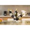 Vintiquewise Vintage Decorative Metal Diamond Shaped Tabletop Countertop Wine 4 Bottle Holder QI003564 - alternate 2